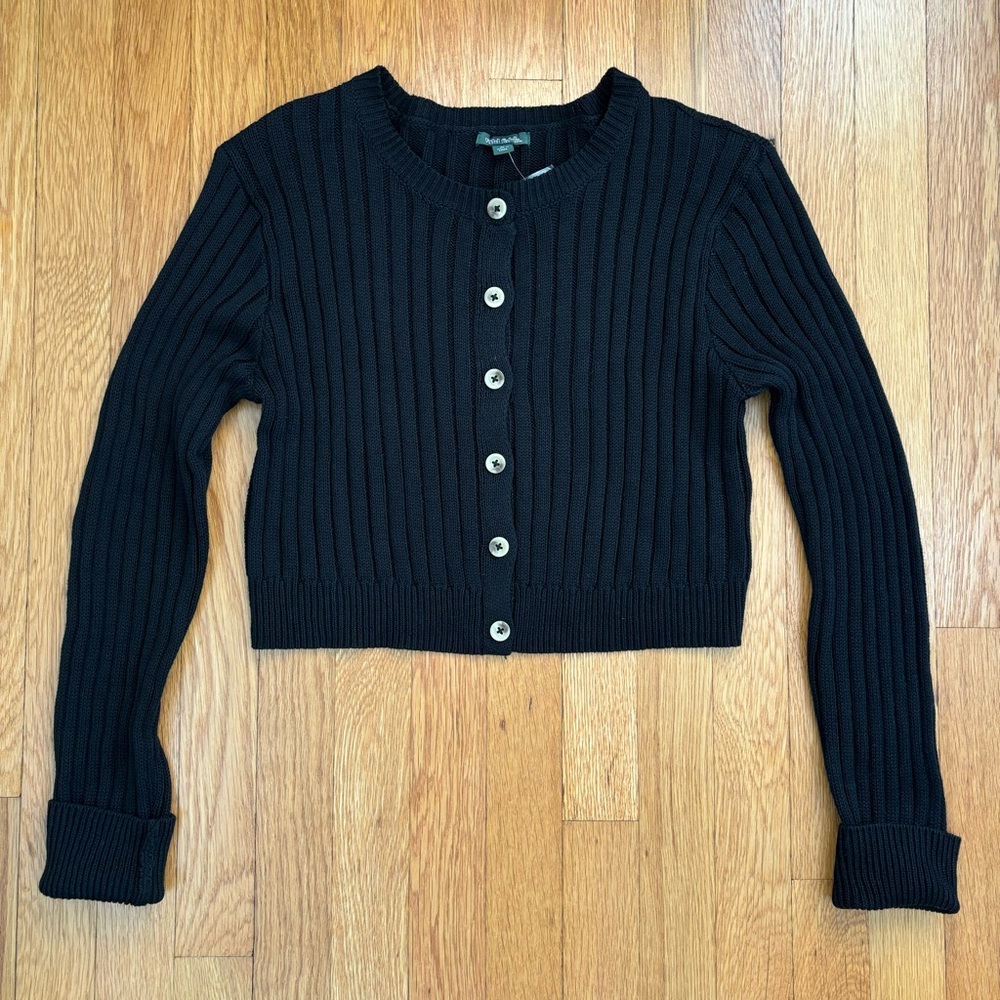 NWT Wild Fable Wide Ribbed Crop Cardigan Sweater